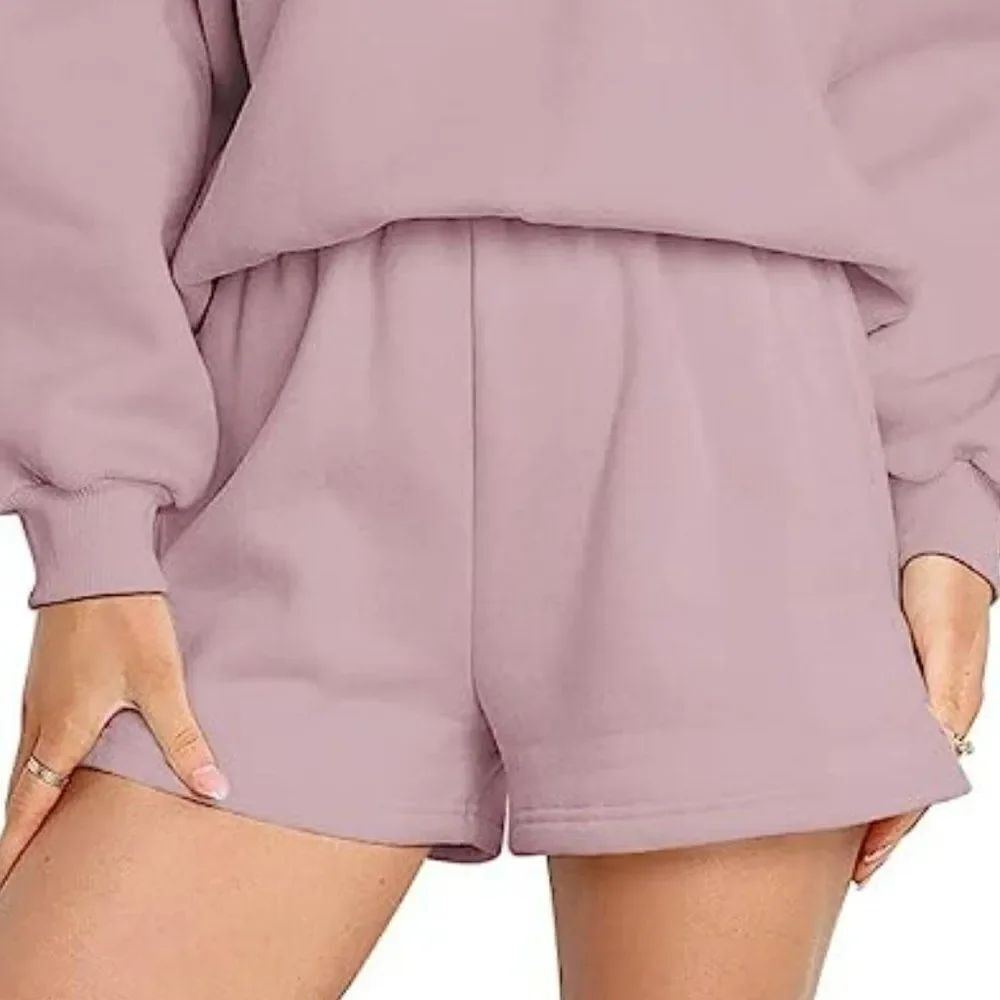 AUTOMET Light Pink Oversized Lounge Shorts Small